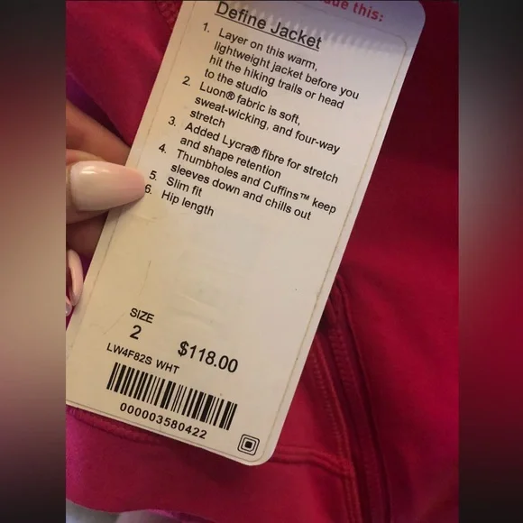 NEW⚡️RARE Lmtd. Edition Lululemon Hustle & Bustle Ruffle define berry jacket - Picture 6 of 8